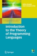 Cover: Introduction to the Theory of Programming Languages - Springer