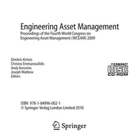 Enlarge image Cover: Engineering Asset Management - Springer