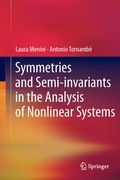 Cover: Symmetries and Semi-invariants in the Analysis of Nonlinear Systems - Springer