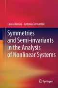Cover: Symmetries and Semi-invariants in the Analysis of Nonlinear Systems - Springer