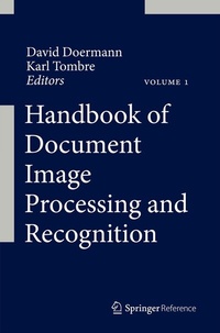 Enlarge image Cover: Handbook of Document Image Processing and Recognition - Springer