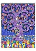 Cover: David Newton the Peacock Tree Small Boxed Cards - Pomegranate Communications Inc,US