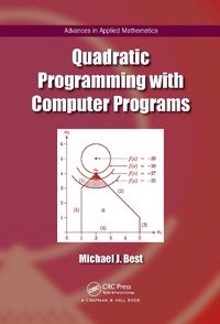 Enlarge image Cover: Quadratic Programming with Computer Programs - Chapman & Hall/CRC