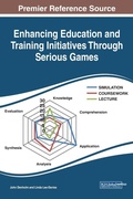Cover: Enhancing Education and Training Initiatives Through Serious Games - IGI Global