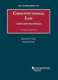 Cover: Constitutional Law, Cases and Materials, 2017 Supplement - Foundation Press