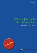 Cover: Wiener Jahrbuch f&uuml;r Philosophie 2005 - new academic press