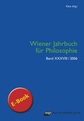 Cover: Wiener Jahrbuch f&uuml;r Philosophie 2006 - new academic press