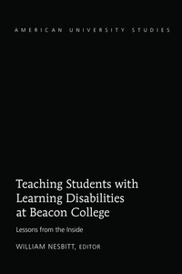 Abbildung von: Teaching Students with Learning Disabilities at Beacon College - Peter Lang Verlag