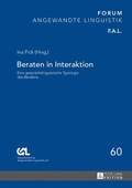 Cover: Beraten in Interaktion - Peter Lang Verlag