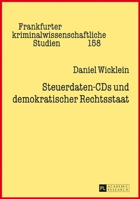 Abbildung von: Steuerdaten-CDs und demokratischer Rechtsstaat - Peter Lang Verlag