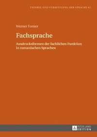 Abbildung von: Fachsprache - Peter Lang Verlag