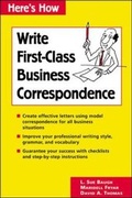 Cover: Here's How: Write First-Class Business Correspondence - McGraw-Hill Contemporary