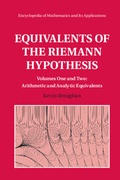 Cover: Equivalents of the Riemann Hypothesis 2 Hardback Volume Set - Cambridge University Press
