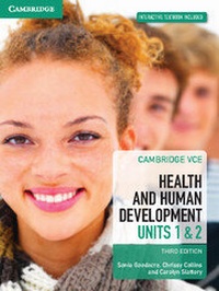 Enlarge image Cover: Cambridge VCE Health and Human Development Units 1 and 2 Pack (Textbook and Interactive Textbook) - Cambridge University Press
