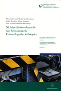 Cover: 50 Jahre S&uuml;dwestdeutsche und Schweizerische Kriminologische Kolloquien. - Duncker & Humblot