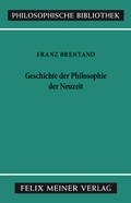 Cover: Geschichte der Philosophie der Neuzeit - Meiner