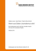 Cover: Wenn aus Daten Journalismus wird - Hans-Bredow-Institut