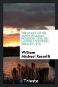 Cover: The Diary of Dr. John William Polidori - Trieste Publishing