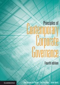 Cover: Principles of Contemporary Corporate Governance - Cambridge University Press