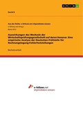 Cover: Auswirkungen des Wechsels der Wirtschaftspruefungsgesellschaft auf deren Honorar. Eine empirische Analyse der Deutschen Pruefstelle fuer Rechnungslegung-Fehlerfeststellungen - GRIN Verlag