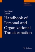 Cover: Handbook of Personal and Organizational Transformation - Springer