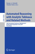 Cover: Automated Reasoning with Analytic Tableaux and Related Methods - Springer