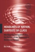 Cover: Headlines of Nation, Subtexts of Class - Berghahn Books
