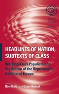 Cover: Headlines of Nation, Subtexts of Class - Berghahn Books