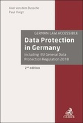 Cover: Data Protection in Germany - Beck/Hart Publishing