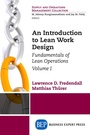Cover: An Introduction to Lean Work Design - Business Expert Press
