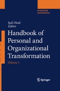Cover: Handbook of Personal and Organizational Transformation - Springer