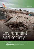 Cover: Environment and Society 2012 - Berghahn Books