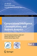 Cover: Computational Intelligence, Communications, and Business Analytics - Springer