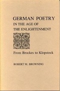 Cover: German Poetry in the Age of the Enlightenment - Metalmark Books