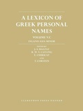 Cover: A Lexicon of Greek Personal Names - Oxford University Press