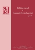 Cover: Michigan Journal of Community Service Learning - Michigan Publishing Services