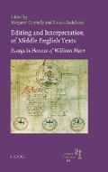 Cover: Editing and Interpretation of Middle English Texts - Brepols N.V.