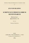 Cover: Scriptum in Primum Librum Sententiarum - Librarie Philosophique J. Vrin