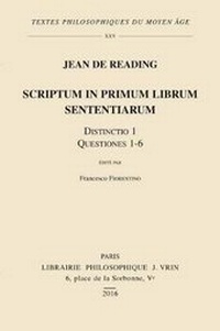 Enlarge image Cover: Scriptum in Primum Librum Sententiarum - Librarie Philosophique J. Vrin
