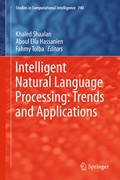 Cover: Intelligent Natural Language Processing: Trends and Applications - Springer