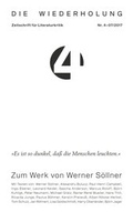 Cover: Die Wiederholung. Zeitschrift f&uuml;r Literaturkritik. Nr. 4 - Keidel, Leonard