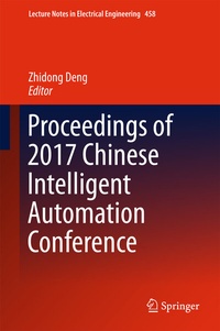 Abbildung von: Proceedings of 2017 Chinese Intelligent Automation Conference - Springer