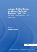 Cover: Ashgate Critical Essays on Women Writers in England, 1550-1700 - Routledge