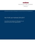 Cover: Non Profit Law Yearbook 2016/2017 - Bucerius Law School Press