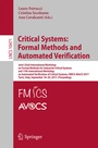Cover: Critical Systems: Formal Methods and Automated Verification - Springer