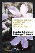 Cover: Journal of the American Oriental Society, Vol. 17 - Trieste Publishing