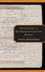 Cover: Annotation in Eighteenth-Century Poetry - Lehigh University Press