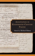 Cover: Annotation in Eighteenth-Century Poetry - Lehigh University Press