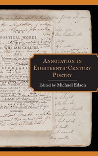 Enlarge image Cover: Annotation in Eighteenth-Century Poetry - Lehigh University Press