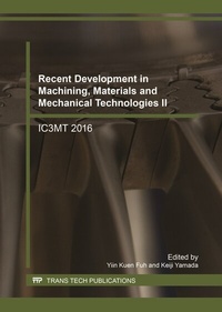 Enlarge image Cover: Recent Development in Machining, Materials and Mechanical Technologies II - Trans Tech Publications Ltd